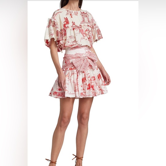 Farm Rio Nossa Lingua Off White Set size Small - Picture 1 of 13
